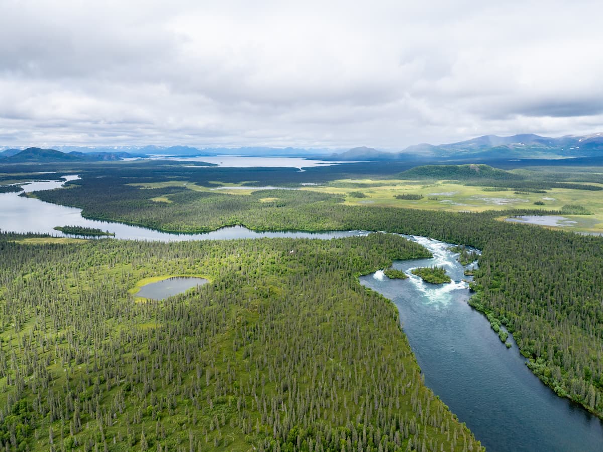Nuyukuk Falls in Bristol Bay Alaska 