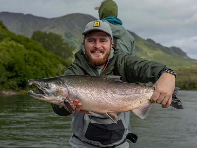 Topwater Silver Salmon Fishing
